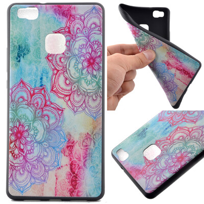 

Colorful Pattern Soft Thin TPU Rubber Silicone Gel Case Cover for HUAWEI P9 Lite