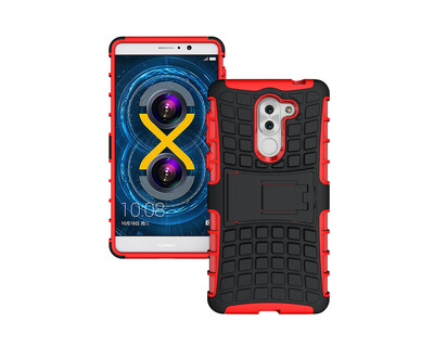 

Корпус Huawei honor 6Xпрочный защитный футляр Gangxun Dual Layer Прочный гибридный жесткий корпус в прочном корпусе с защитной кры