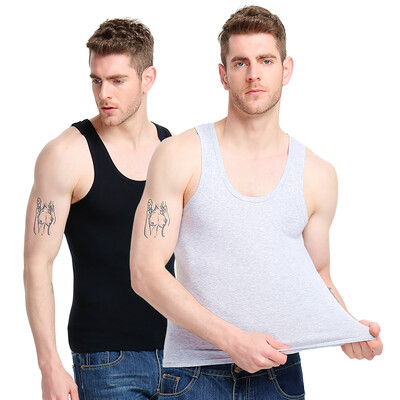 

Бодиенд Мужская жилет 2 Pack Мужская спортивная жилет Stretch Slim Футболка без рукавов мужская Black + Grey -XXL