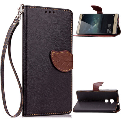 

Черный Дизайн Кожа PU откидная крышка бумажника карты держатель чехол для Huawei Mate S