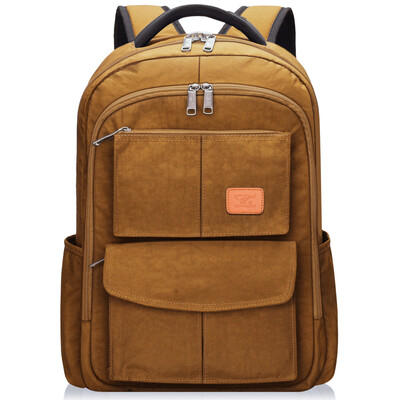 

Seven wolves (SEPTWOLVES) shoulder bag men business 15.6 inches waterproof Oxford cloth double business casual backpack blue B0100162-308