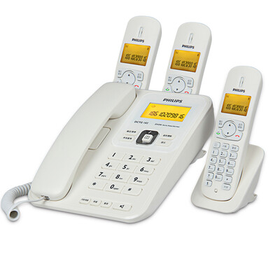 

Philips PHILIPS DCTG182 a drag three one drag three pairs of hands-free internal call cordless telephone landline phone machine mother phone phone white