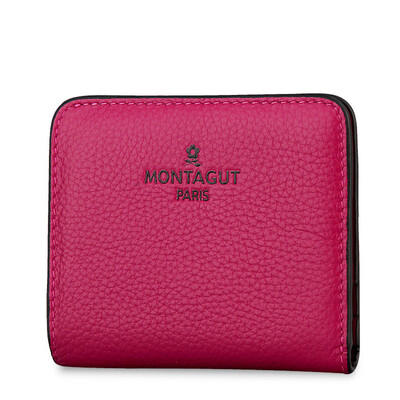 

Monster MONTAGUT wallet female short paragraph wallet Korean mini mini thin leather twisted folding lady coin bag R5322046612 purple