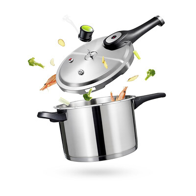 

Jingdong supermarket] Ai Shida 24CM Aragon II304 stainless steel pressure cooker LA1824 gas induction cooker pressure cooker