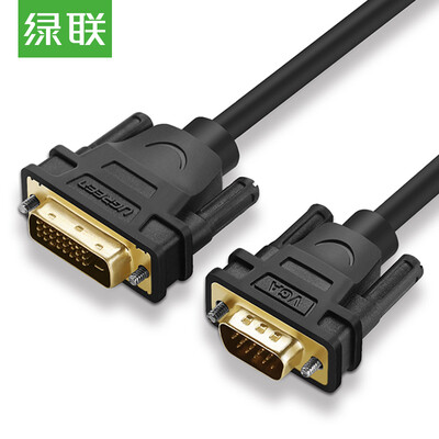 

Зеленый (UGREEN) Кабель для подключения DVI к VGA DVI-D цифровой конвертер высокой четкости 1,5 м DVI24 + 1 проектор проектора для компьютерной видеокарты 30838