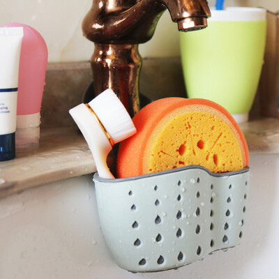 

MyMei Kitchen Sink Hanging Basket Draining Rubber Home Storage Shelf Bath Soap Sponge
