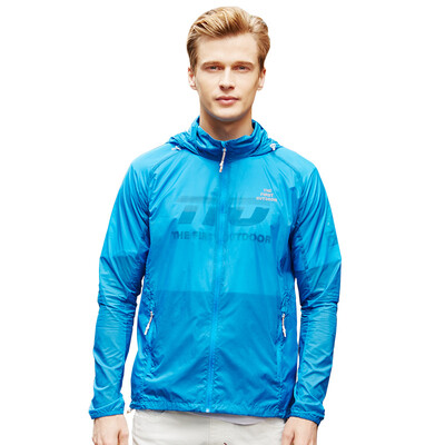 

THE FIRST OUTDOOR skin clothing outdoor skin windbreaker light breathable sports windbreaker 633722 female models shallow water green M