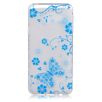 

Blue butterfly Pattern Soft Thin TPU Rubber Silicone Gel Case Cover for SAMSUNG Galaxy A3 2016A310
