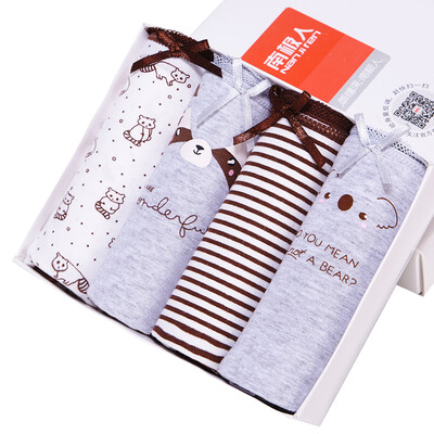 

【Jingdong Supermarket】 Antarctic (Nanjiren) ladies underwear Meng Xiong cotton cute printing large size women's underwear 4 light color gift box  code