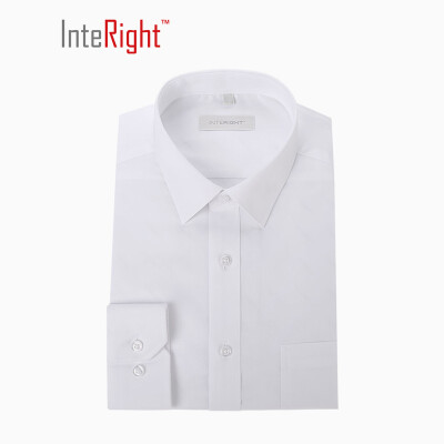 

InterIGHT ultrafine fiber iron free business men long sleeve shirt white 42 yards