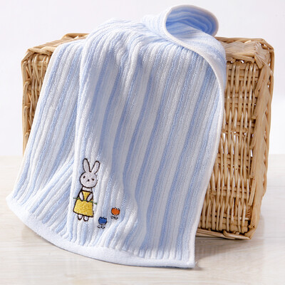 

Gold towel home textile cotton towel towel soft absorbent stripes embroidery single loaded blue 50 25cm