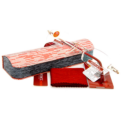 

Sunset red reading glasses Ms seamless high - definition high - transparent resin coated lenses AX5109 150 degrees