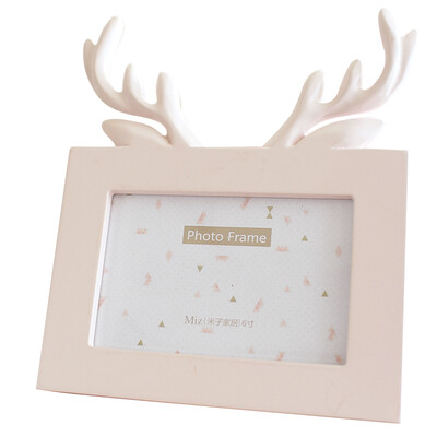 

Jingdong Supermarket] Yiko home creative photo album photo album 6 inch creative photo frame send girlfriend birthday gift pink antlers picture frame