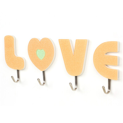 

Jingdong supermarket] beautiful ya acrylic love stick hook hook hook hook 4 fitted HC062986