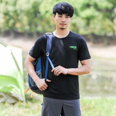 

Pathfinder (TOREAD) spring and summer men and women outdoor running sports short-sleeved breathable quick-drying T round neck fitness T shirt sweat KAJE81428 black