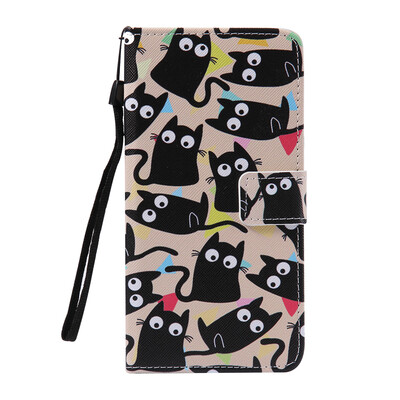 

Cute Kitten Design PU Leather Flip Cover Wallet Card Holder Case for LG V10