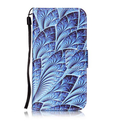 

Blue Dazzle Design PU Leather Flip Cover Wallet Card Holder Case for Samsung Galaxy S6 Edge/G9250