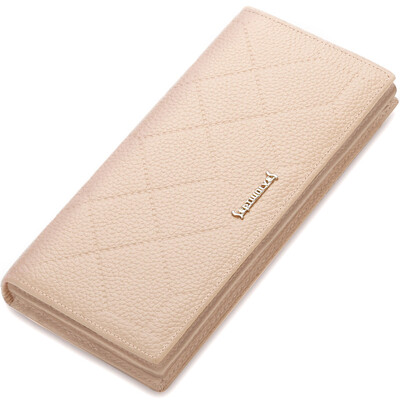 

Seven wolves SEPTWOLVES ladies wallet fashion trend multi-card bit ticket long section two fold wallet pink 82661221-14