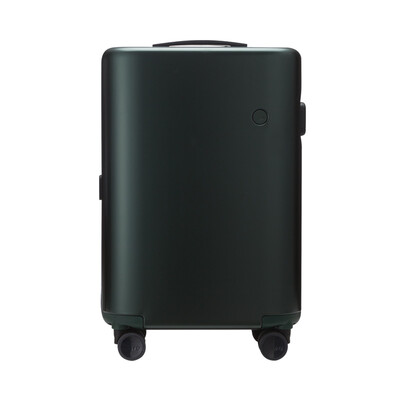 

ITO Trolley Case PISTACHIO Moderate Light Travel Case PC Striped Luggage Case Silent Caster Wheel Chassis Carbon Black 24 Inch