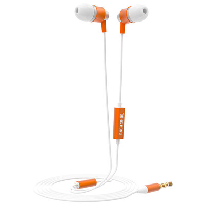 

Meng Kiss Ma Dong Dong ear headphones headset phone headset Apple iPhone / Andrews universal headset clear vivid elegant orange with microphone headset