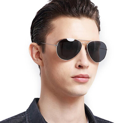 

Jingdong Supermarket] San's (TANS) sunglasses male polarized driving mirror sunglasses female polarized sunglasses 3025L silver frame ice blue