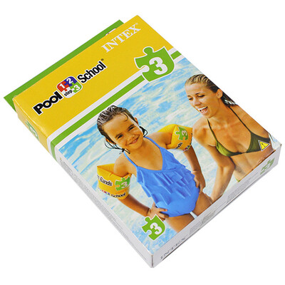 

INTEX 56643 дети учатся плавать рука кольцо надувные рукава воды 3-6 лет ребенок устанавливает оружие двойной воздушной камеры плавающее кольцо