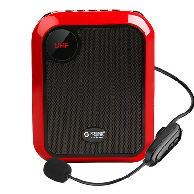 

See me here T200 FM wireless bee loudspeaker teacher dedicated teaching guide waist hanging high power rose red