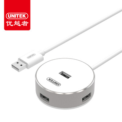 

Улучшенный человек (UNITEK) USB 2.0 высокоскоростного разветвитель вытащил четыре мульти-интерфейс 0,3 м многофункциональных портативный рабочего стола четыре концентратора HUB конвертера черного Y-2178BK