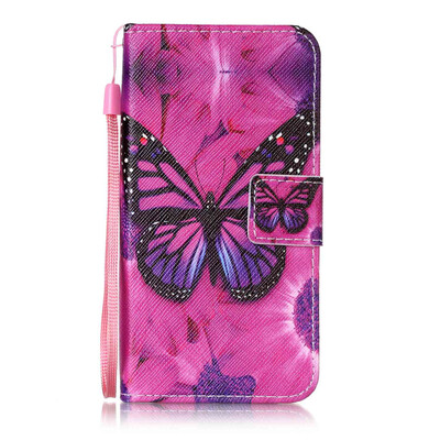 

Black Butterfly дизайн PU кожа флип крышку крышки кошелька карты чехол для Huawei Y3 II
