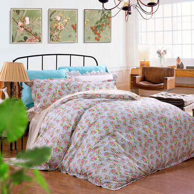 

Bravo Fu Anna produced bedding cotton printing four sets of perfect crush 15 m bed specifications standard blue