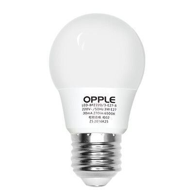 

Op lighting OPPLE LED bulb bulb 9 watts E27 large screw mouth light source energy saving lamp 6000K white light