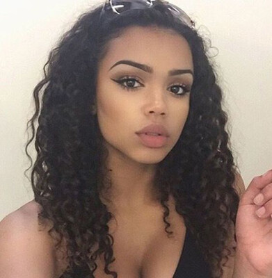 

Female Star Hair 7A Grade Human Hair Full Lace Wigs Black Women 130 Density 16-22 inch Brazilian Virgin Curly Wigs