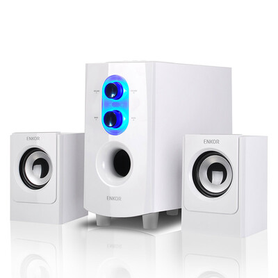 

Enke (ENKOR) E60B компьютер мультимедиа ноутбук дерево Bluetooth динамики 2.1 сочетание аудио сабвуфер поддержка U диск SD карта серый