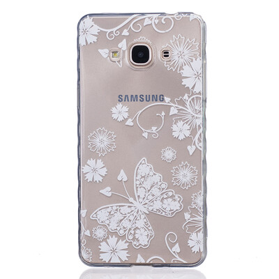 

Белая бабочка шаблон Мягкий чехол тонкий ТПУ резиновый силиконовый гель чехол для SAMSUNG GALAXY J3 Pro