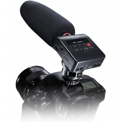 

TASCAM DR-10SG Gun Microphone Recorder overtone pickup mode micro film SLR recording microphone