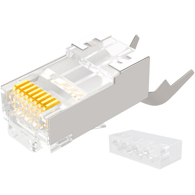 

Shanze (SAMZHE) SJ-3250 6P2C telephone crystal head voice telephone line connector RJ11 telephone voice crystal head 50