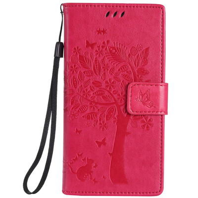 

Rose Tree Design Кожа PU откидной крышки Кошелек Карты Держатель чехол для HUAWEI P8MINI