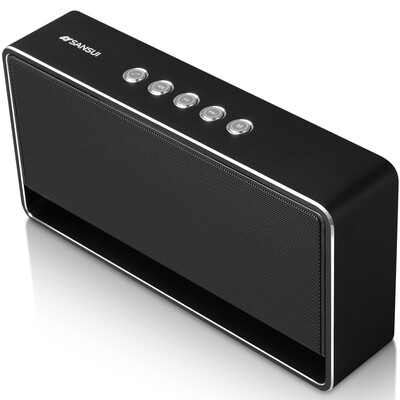 

Landscape SANSUI T7 Bluetooth Speaker Wireless Small Audio Mini Subwoofer Portable Phone Subwoofer Metal Speaker Black