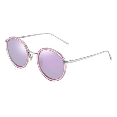 

Parsons (PARZIN) retro sunglasses TR90 light fashion big box tide female driver sunglasses 9890 black box reflective film ice blue