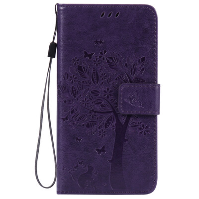

Purple Tree Design PU Leather Flip Cover Wallet Card Holder Case for LG G5