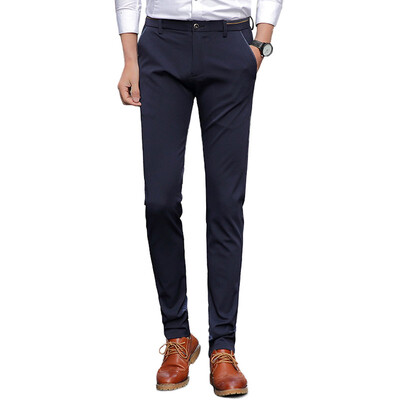 

GLO-STORY Business Casual Pants Мужская мода Slim Pants LXK71089 Sapphire 32