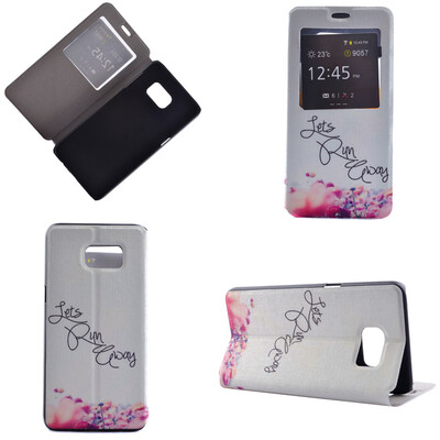 

Let's Run Design PU Leather Flip Cover Wallet Card Holder Case for Samsung Galaxy S6 Edge Plus