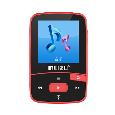 

Rui (RUIZU) X50 8G red lossless music Bluetooth MP3 / MP4 with clip