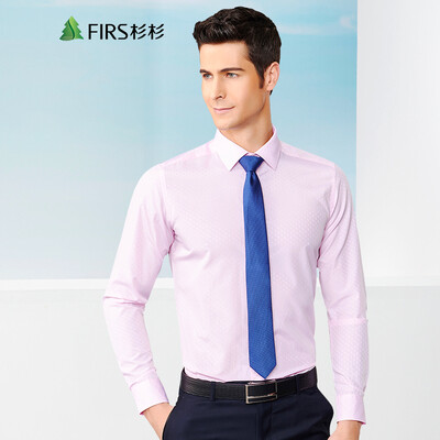 

Шаньшань (FIRS) мужской бизнес случайный с длинными рукавами рубашка TCB1107-6 розовый 38