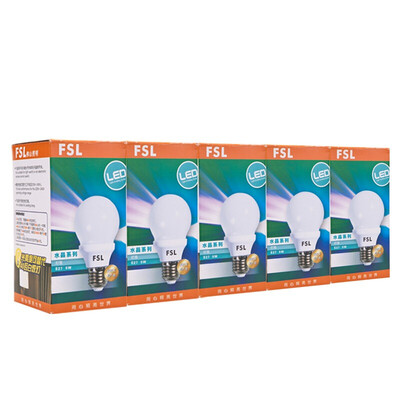 

Foshan Lighting (FSL) Светодиодная энергосберегающая лампа 5W спираль E27 теплый белый 3000K кристалл серия 5 пакет