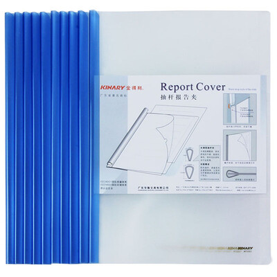 

Kim Terry AF5001 A4 transparent pumping bar report folder file folder blue 10 loaded