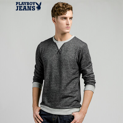 

Playboy (PLAYBOYJEANS) тенденция хит цвет воротник мужчин свитер Slim корейской версии 13AWPB08M003 Ма серый M