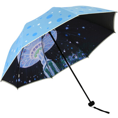 

Paradise umbrella hit black plastic creative half double triple sun umbrella sunny umbrella 31814E beige