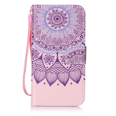 

Purple Sunflower Design PU Leather Flip Cover Wallet Card Holder Case for Samsung Galaxy J32016J310
