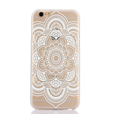 

Hexagonal flower Pattern Soft Thin TPU Rubber Silicone Gel Case Cover for IPHONE 6 Plus/6S Plus